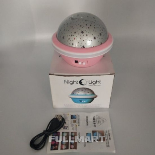 Нічник проекція у формі літаючої тарілки Rotating Projection Lamp